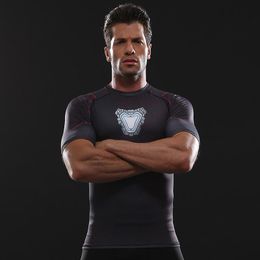dry tops UK - Men's T-Shirts S-4XL Raglan Sleeve Compression Shirt 3D Printed T Shirts Men Short Cosplay Quick Dry Clothing Sports Fitness Tops Male