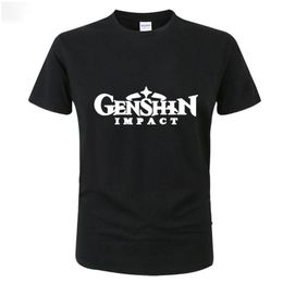 Men's T-shirts 2022 Summer Oversized T-shirt Account Genshin Impact Fashion Anime Haikyuu Male Brand Winter Casual Pullover Top Tees