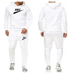 Spring Men Tracksuits Brand LOGO Sportswear Autumn Men's Sets Jacket Pants Casual Male Gyms Sweatshirt 2 Piece Set