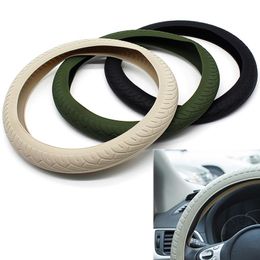 Steering Wheel Covers Universal Multi Colors Soft Car Protection Cover Auto Silicone Glove Automobiles AccessoriesSteering