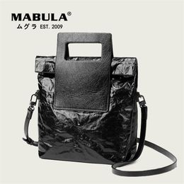 MABULA Fashion Kraft Paper Cell Phone Pouch Waterproof Eco Friendly Crossbody Bags Women Vintage Handbags Coin Purses 220815