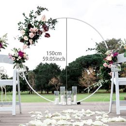 Party Decoration 1.5M PVC Ring Balloon Arch DIY Wreath Frame Background Holder Circle Ballon Stand Wedding Birthday Decor Baby ShowerParty