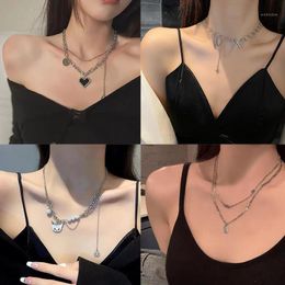 fashions jewelry Australia - Pendant Necklaces Fashion Unisex Multilayer Hip Hop Long Chain Necklace For Women Men Jewelry Gifts Key Cross AccessoriesPendant