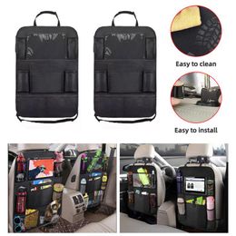 Car Organiser Backseat With Touch Screen Tablet Holder Auto Back Seat Storage Cover Protector For Travel Road Trip Kids ToddlersCar