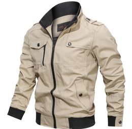 Spring Autumn New Jacket Men Fashion Slim Bomber Windbreaker Jackets Coat Men's Clothing Tactics Military Casual