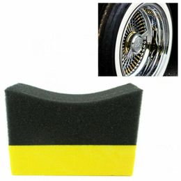 Car Sponge 6Pcs Tire Contour Dressing Applicator Pads Gloss Shine Color Polishing Wax Foam SpongeCar