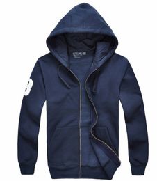 2022 brand Men's polo Hoodies and Sweatshirts autumn winter big horse sport jacket men's hoodies 100% cotton