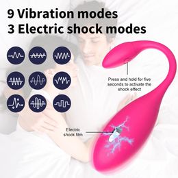 9Speeds APP Vibrating Egg vibrator for women electric shock vaginal sexy toy female Wireless Remote Clitoris Stimulation Jump