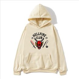 Women's Hoodies & Sweatshirts Retro Sweater Dark Wind Harajuku Style Student Letter Devil Thickened Men's And Women's Loose TopWomen