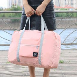 Luggage Bags Female Foldable Travel Travelling for Men Women Luggage-bag Large Capacity Handbags Design Pink Water Proof Totes 220505