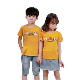 T-shirts Baby Kids Toddler Girl Summer Clothes 2022 Cotton Short-sleeves Boys GraphicTee Cartoon Bear Design O-Neck Tops TeesT-shirts