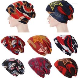 Beanie/Skull Caps All-match Comfortable Knitted Hat Autumn Winter Western Style Decorative Fashionable Printed Polyester Pullover Pros22