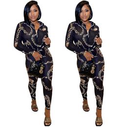 Designer TWomen's Tracksuits Zipper Long Sleeve Jackets Pants Sportwear Slim Fit Fashion 2 Piece Suit SweaterShirts Causal nightclub Yuga Clothes Size S-2Xl