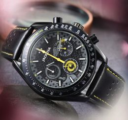 Crime Premium Mens Sports Stopwatch Watch 42mm Quartz Movement Male Time Clock Watch Hole Leather Belt business switzerland annual explosions wristwatch
