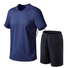 Men's Tracksuits Short-Sleeved Shorts Ice Silk T-shirt Sweatsuit Loose Summer Home Men MeshMen's