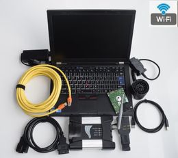 Professional for bmw icom next wifi diagnostic tool hdd 1tb expert mode laptop t410 i5 6g scanner full set ready to work