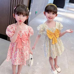 Girl's Dresses Summer Dress For Girls Floral Pattern Girl Casual Style Kids Toddler CostumeGirl's