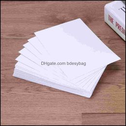 Gift Wrap Event Party Supplies Festive Home Garden 50Pcs White Simple Western Mini Envelopes Invitation Dhctu