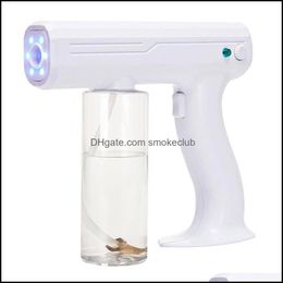 Other Housekee Organisation Home Garden Handheld Wireless Nano Spray Gun Blue Ray Anion Atomiztion Disinfection Sprayer Big Power Househol