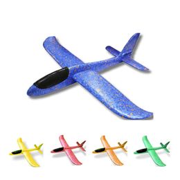 10pcs/lot Toys for Children 48 CM Hand Throw Aeroplane EPP Foam Fly Glider Planes Model Aircraft Outdoor Fun Party Game 211026