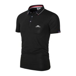 Herren Polos Sommer-Männer-Golfhemden schnell trocken atmungsaktive Polyester/Spandex Kurzarm Tops Anzüge T-Shirtsmen's Herren's Men's's's's