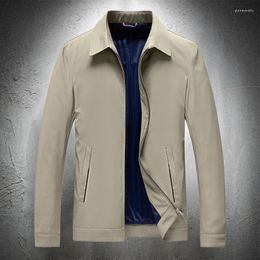 Men's Vests Men Casual Jacket Autumn Stand Collar Coat Work Wear Clothing Solid Color Zip Up Office Business Lightweight Thin Guin22