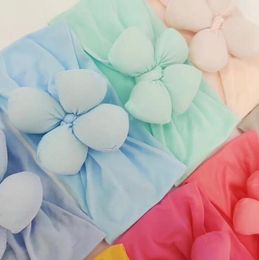 25-Color INS European and American baby candy Colours Lucky Flower headband baby girl Beautiful hair bows accessories 8X16CM/12G