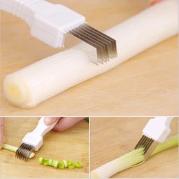 Stainless Steel Onion Slicer Grater Fruit And Vegetable Cutter Kitchen Accessories Multi-Blade Chopped Green Onion Knife