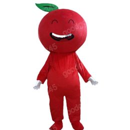 Performance Red Apple Mascot Costumes Halloween Fancy Party Dress Cartoon Character Carnival Xmas Advertising Birthday Party Costume Outfit