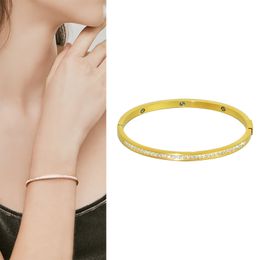 Stainless Steel Bracelets For Women Men Luxury Jewelry Brand Designer Bangles 3 Colors Fashion Gift Lover Wholesale Designer Custom