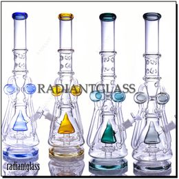glass beaker bong with percolator ice pinches straight types bongs with down stem hookhs with 19mm bowl and female joint 20.62 inches