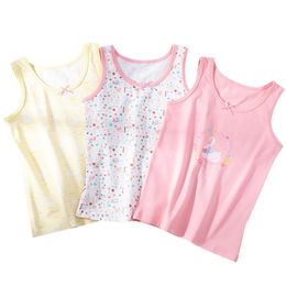 3pcsLot Boys Girls Summer Undershirt Singlet Shirts Kids Dino Cotton Tshirt Top Camisoles Underwear Tanks Size 90155 220607