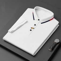 2023 high-end Brand Paul short-sleeved T-shirt men Bee polo shirt 100% cotton lapel Business Korean summer Embroidery Men's clothing 220421 movement