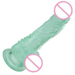 Nxy Dildos Sucker Crystal Penis Soft Small Jj Male and Female Masturbation Inverted Mould 0316