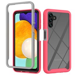 Phone Cases For Samsung NOTE 20 PLUS A01 A71 A42 A12 A32 A72 A52 A82 A03S A13 With PC&TPU 2-Layer Fully Body Protection Drop Protective Cover