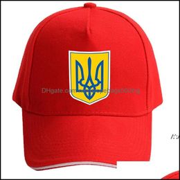 Party Hats Festive Supplies Home Garden Ukraine Baseball Cap Custom Made Name Number Team Logo Hat Ukr Country Travel Ukrainian Nation Ukr