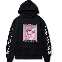 Women's Hoodies & Sweatshirts Anime Yarichin Bitch Club Ayato Yuri Print Men Women Oversized Streetwear Harajuku Tracksuit Girls Pullover
