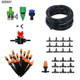 Garden DIY Micro Drip Irrigation System Garden Watering Kits Plant Self Automatic Watering Irrigation Kits sprayer 1set T200530