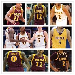 Xflsp2021 Basketball Iona Gaels Colleges Jersey Custom Isaiah Ross Nelly Junior Joseph Asante Gist Dylan Van Eyck Berrick JeanLouis Ryan Myers