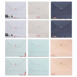 Gift Wrap 54pcs Exquisite Practical Lovely Stationery Paper Letter Writing Envelope Set For Blessings SendingGift
