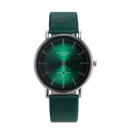 Women Men Watch Leather Fashion Casual Simple Black Green Ladi Bracelet Clock Alloy Quartz Wrist Watch Relogio FemininoF7TLVSTK