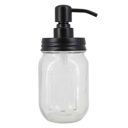 16Oz 450ml Mason Jar Soap Dispenser with Stainless Steel Pump for Hand Dish Washing and Laundry For Kitchen And Bathroom