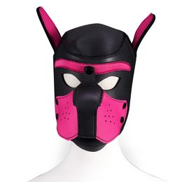 sexyy Dog Adult Games Couples SM Flirting Toys For Erotic Hoods BDSM Bondage Puppy Play Slave Rubber Pup Mask Fetish