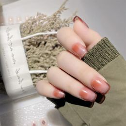 french manicured nails Australia - False Nails 24pcs Multi Color Wearable French Fake Full Cover Nail Tips Press On Manicure VendorFalse