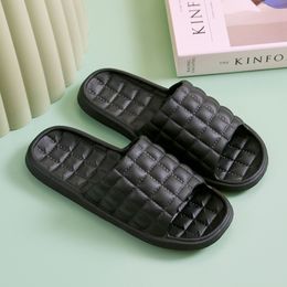 Women Home Slippers Summer Soft Comfortable Non-slip Flip Flops Bath Slippers Couple Family Flat Shoes Hotel Sandals