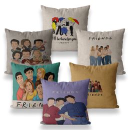 Pillow Case Friends Tv Show Living Room Decoration Pillow Case s 45 45 40 40 Chair Outdoor Cushion Cover Color Decorative 220623