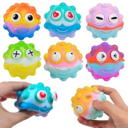 Silicone 3D Decompression Toy Grip Kneading Ball Puzzle Finger toys Pendant