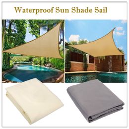 Outdoor Waterproof Sunshade Sun Shade Sail Camping Beach Tent Pool Patio Canopy Triangle Shade Sail Sun Shelter Garden Awing 220606