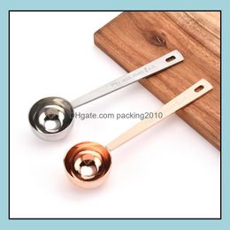 Measuring Tools Kitchen Kitchen Dining Bar Home Garden 15Ml Small Coffee Scoop Measure Spoon Scale Stainless Steel 304 Mate Dh6Le