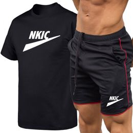 2022 Summer Leisure Tracksuit Printed Brand LOGO Men's T-shirt/Shorts/Suit Casual Short Sleeved Tops&Pants Set Men/Women Sports